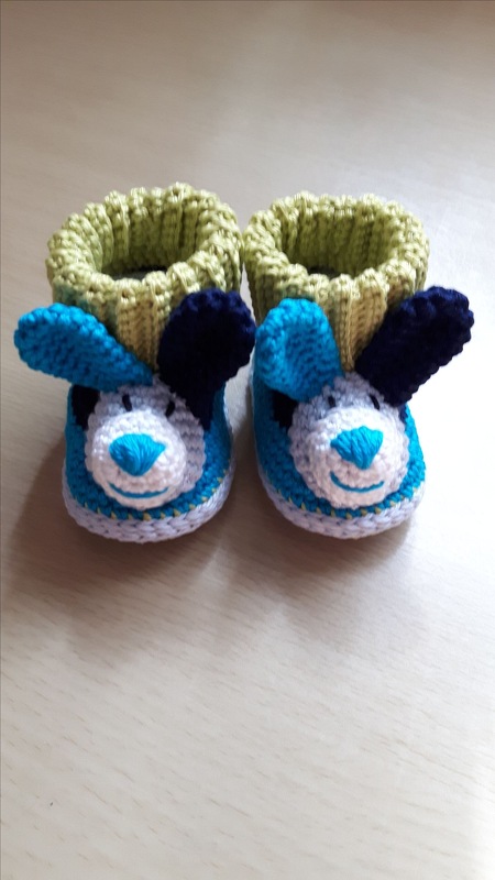 Häkelanleitung Baby-Booties / Babyschuhe Hase - 4 Größen