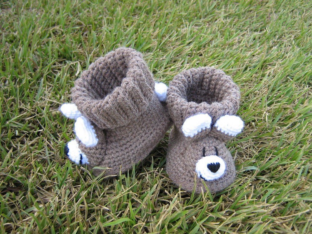 Häkelanleitung Baby-Booties / Babyschuhe Hase - 4 Größen