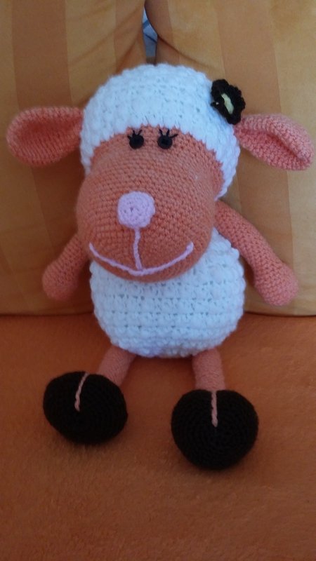 Schaf Rosalie (40 cm) - Häkelanleitung / PDF