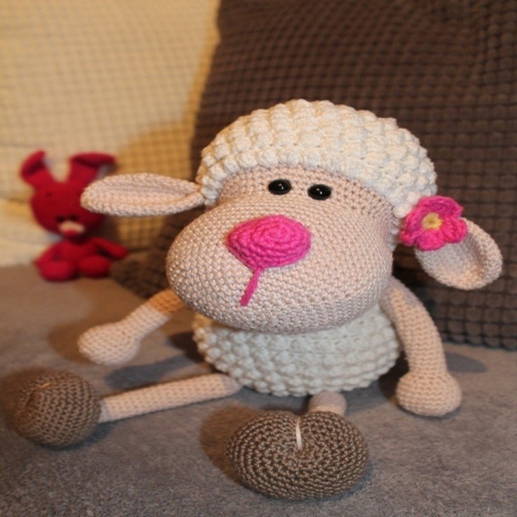 Schaf Rosalie (40 cm) - Häkelanleitung / PDF
