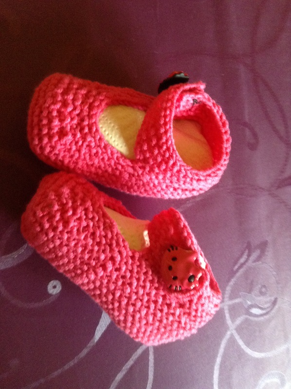 Strickanleitung Babyschuhe, Ballerinas, Sohlenlänge ca. 9,5 cm