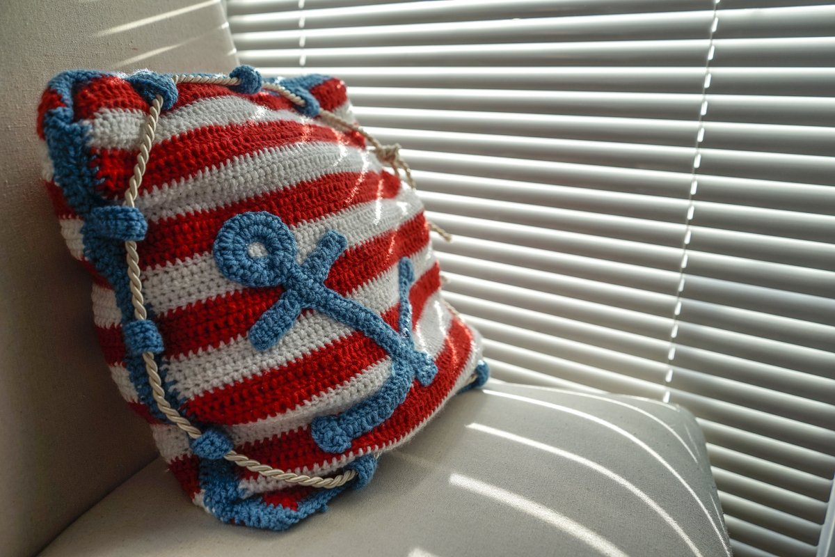 Häkelanleitung Anker-Kissen