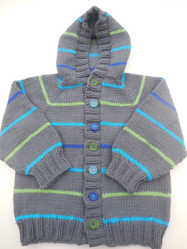 Strickanleitung Lernjacken in sechs Größen (86 - 116)