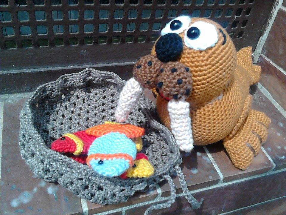 Häkelanleitung Willi Walross