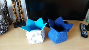 Der wunderschöne Blütenkorb. nach euer wundervollen Anleitung in klein ideal um ihn mit Naschi zu verschenken