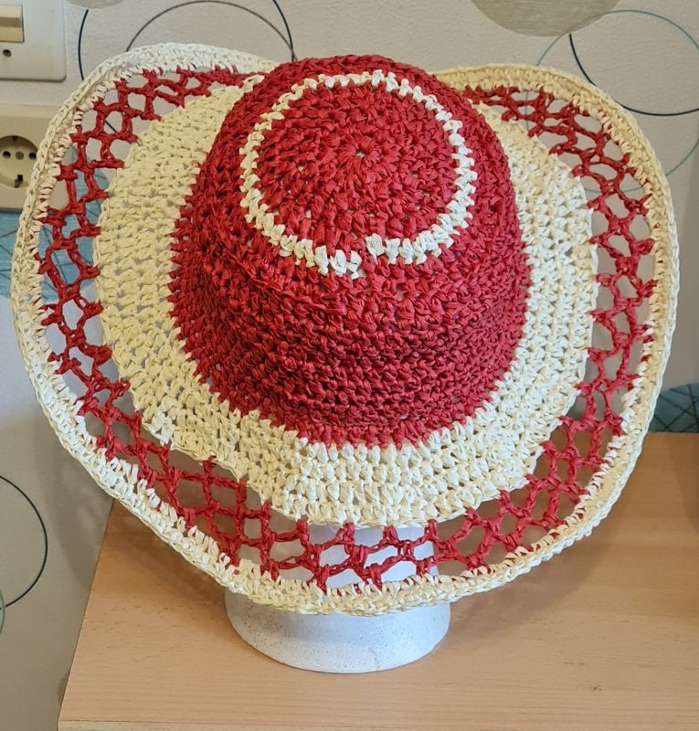 Häkelanleitung Sommerhut "Elegance" aus Bast