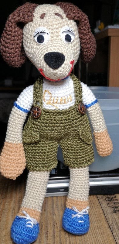 Häkelanleitung Hannes Hund