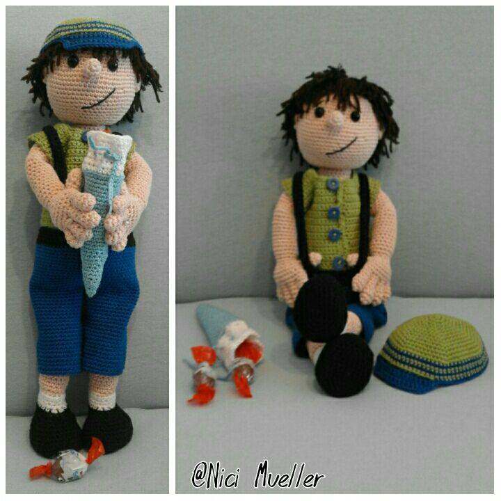 Häkelanleitung Puppe Michel