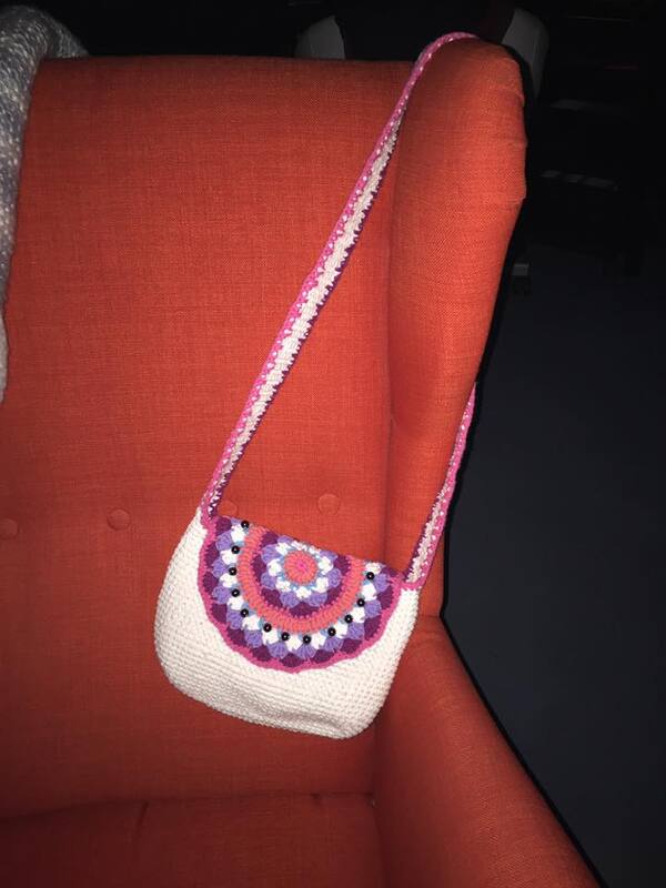 - MARY LOU -  Mandala Tasche häkeln, Geschenk, Mädchentaschen