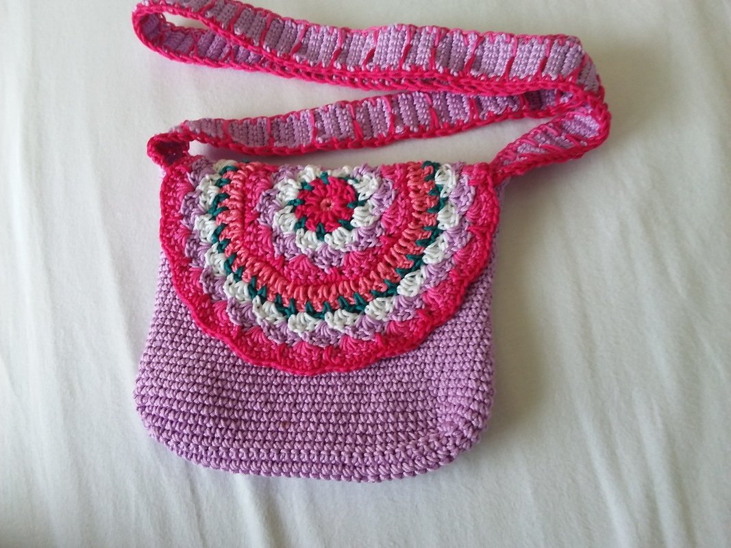 - MARY LOU -  Mandala Tasche häkeln, Geschenk, Mädchentaschen
