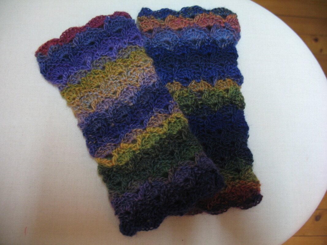 Armstulpen &quot;Jordis&quot;, Häkelanleitung für 2 Größen, einfach