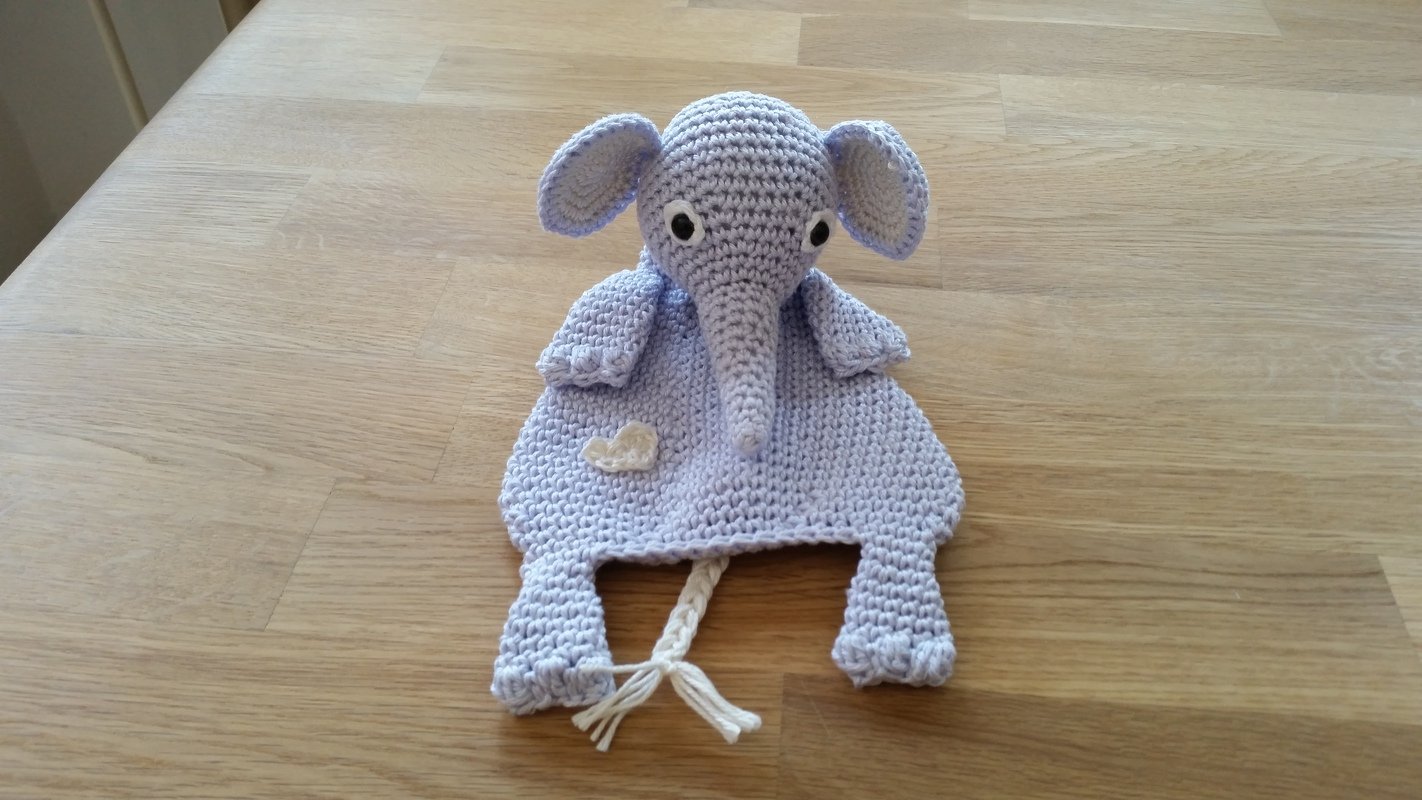 Schmusetuch Elefant Ottilia, Häkelanleitung, für Babys und Kleinkinder, schnell und einfach häkeln