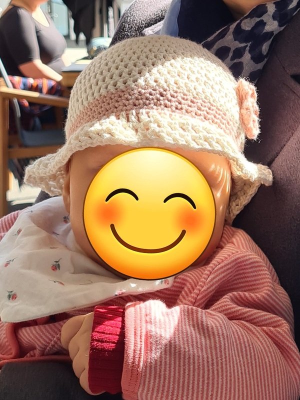 Häkelanleitung: Sommerhut " Happy" für 2 - 6 Monate