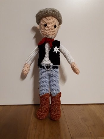 Häkelanleitung Cowboy Wayne by Puscheltiere