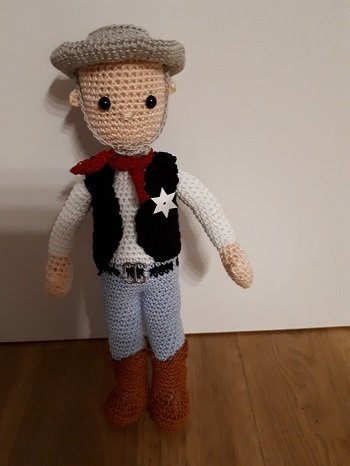 Häkelanleitung Cowboy Wayne by Puscheltiere