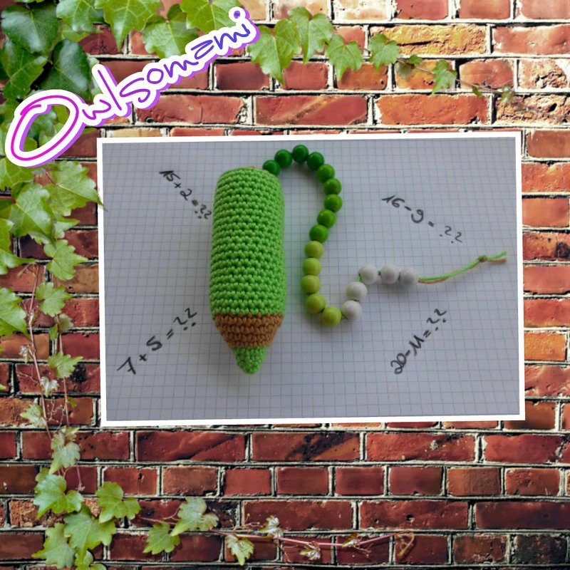 Häkelanleitung Rechenkette Stift