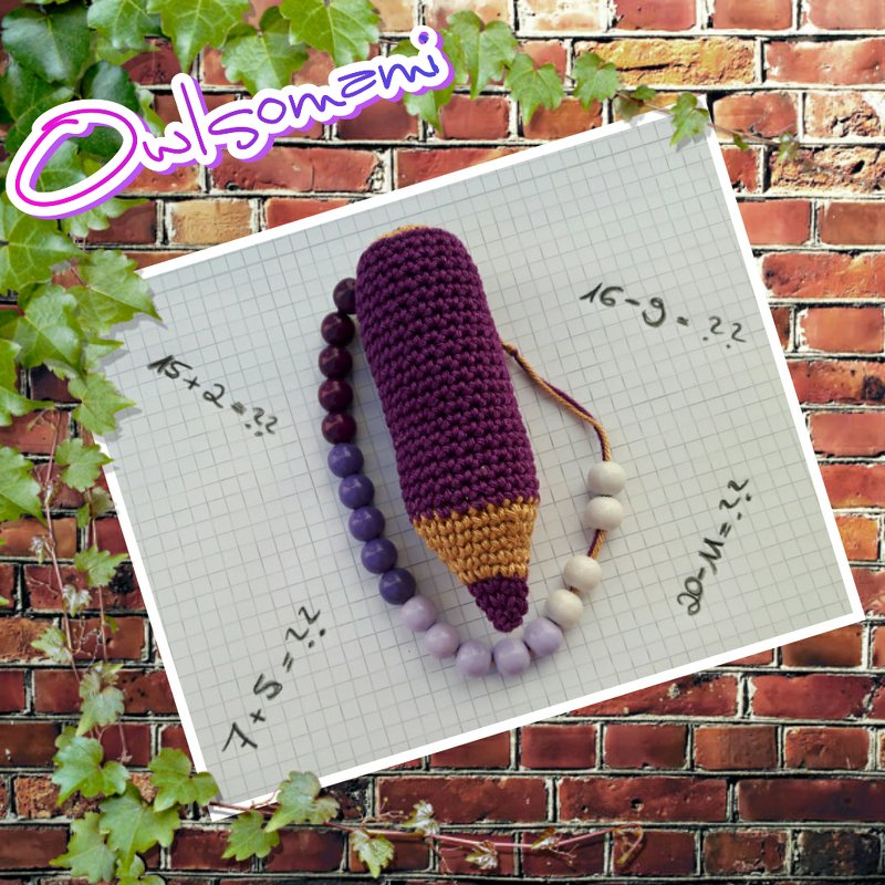 Häkelanleitung Rechenkette Stift