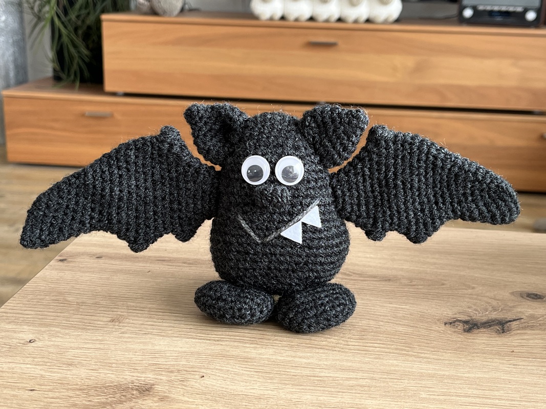 Häkelanleitung Fledermaus Halloween Herbst