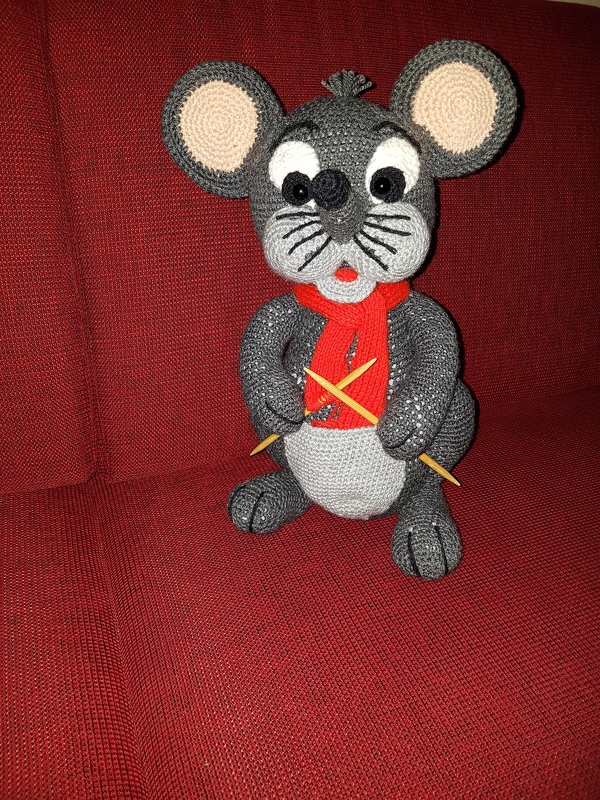 Häkelanleitung Lola, die Maus