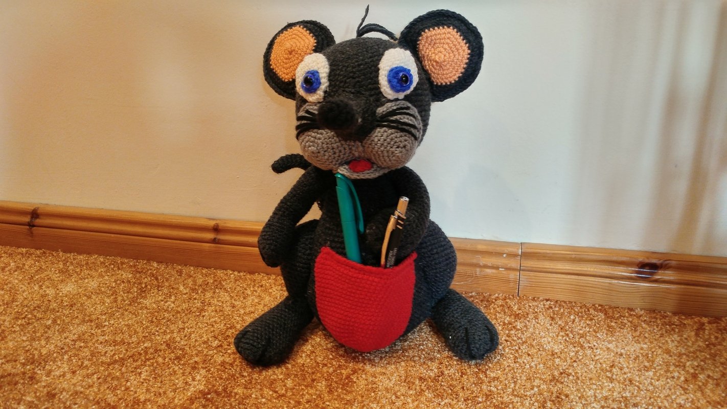 Häkelanleitung Lola, die Maus