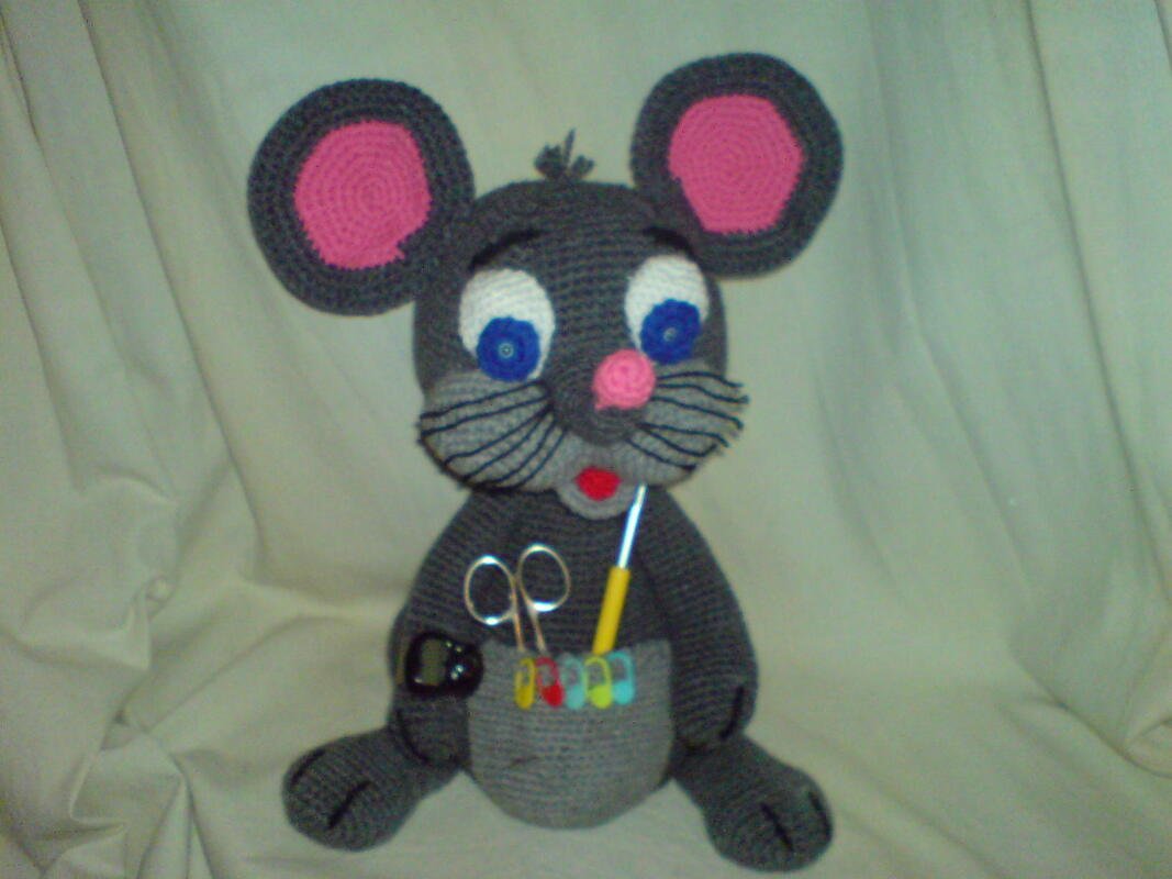 Häkelanleitung Lola, die Maus