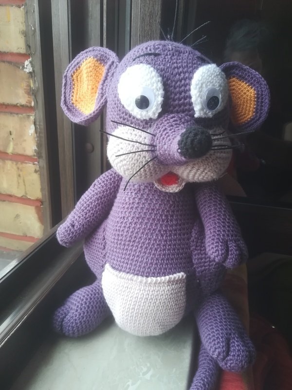 Häkelanleitung Lola, die Maus