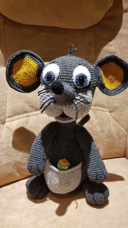 Häkelanleitung Lola, die Maus