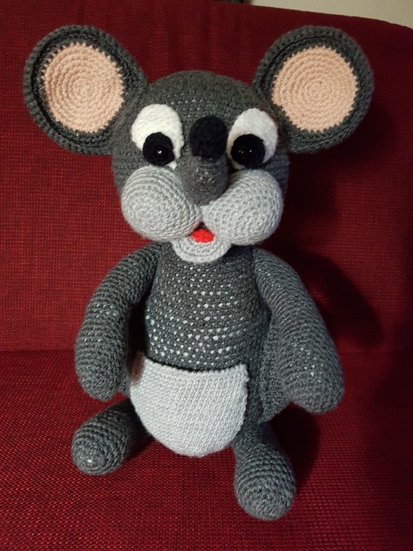 Häkelanleitung Lola, die Maus