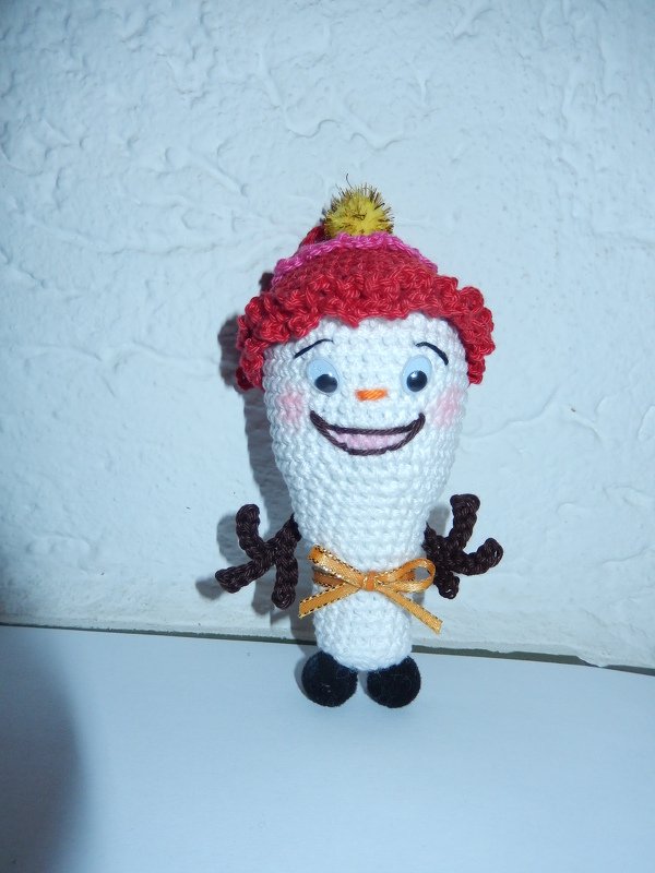 Anleitung Amigurumi " Mini Schneemann " 8 cm Groß