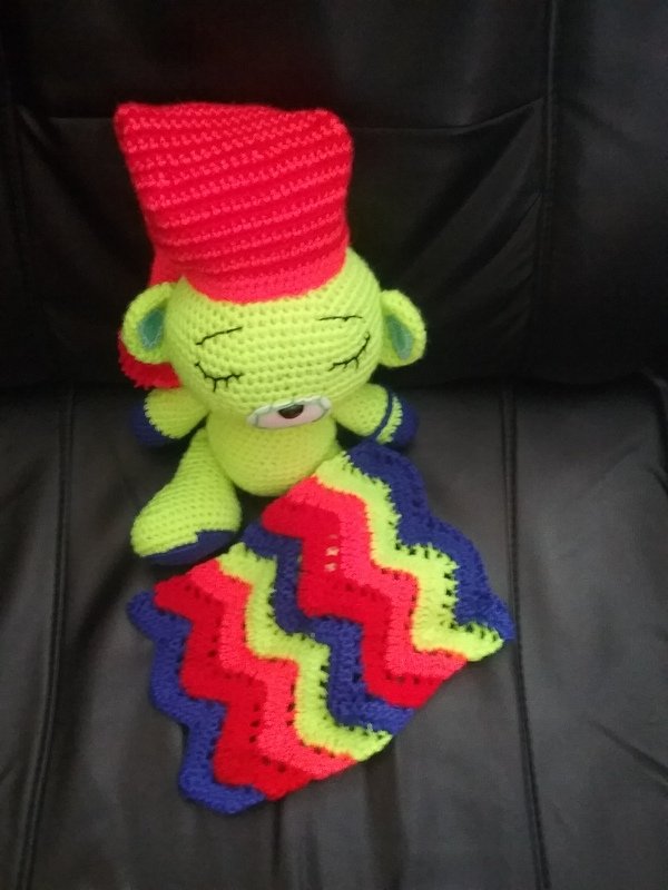 &quot;Gute Nacht&quot; Teddybär mit Kuscheldecke 