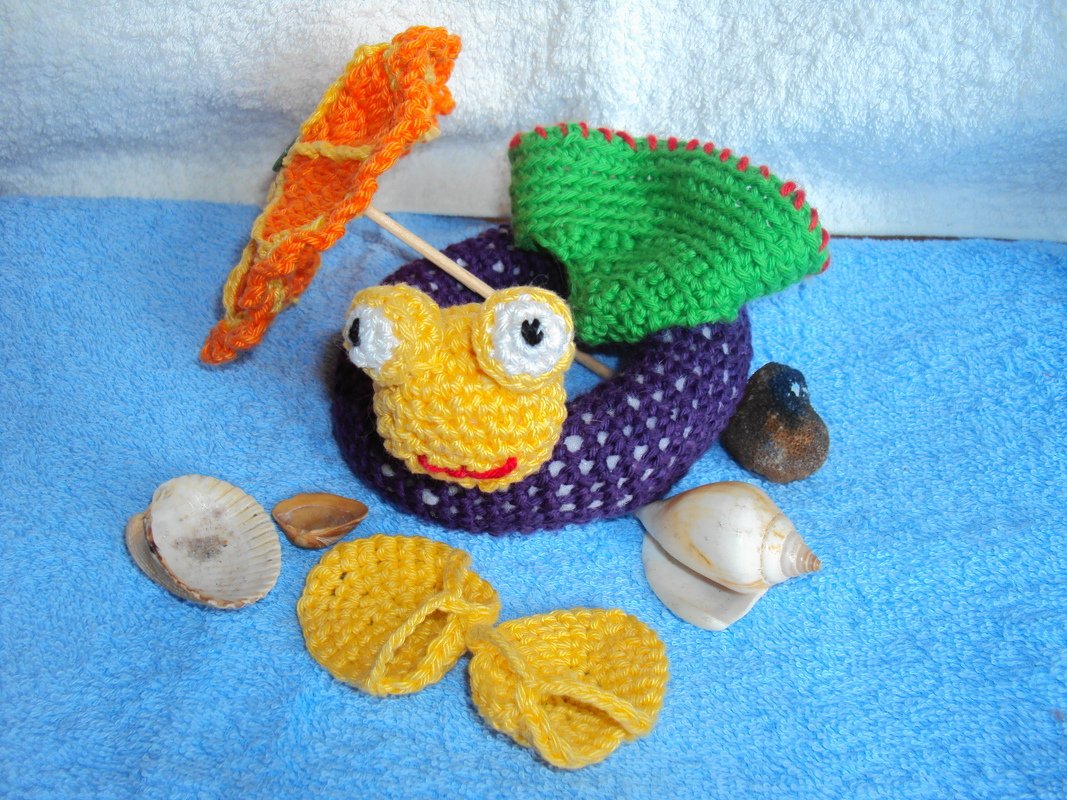 Knuffiges Nilpferd Emil - relax an der Sonne!