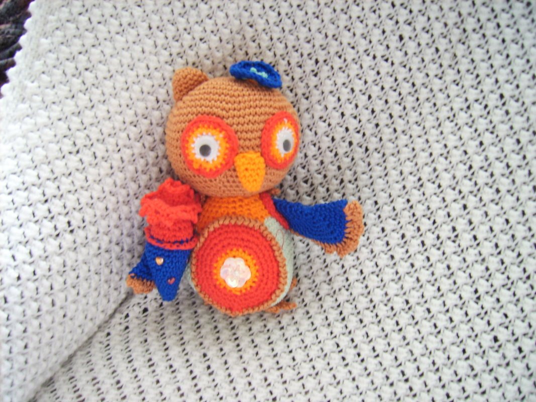 &quot;Leonie, die Lerneule&quot; Amigurumi Häkelanleitung