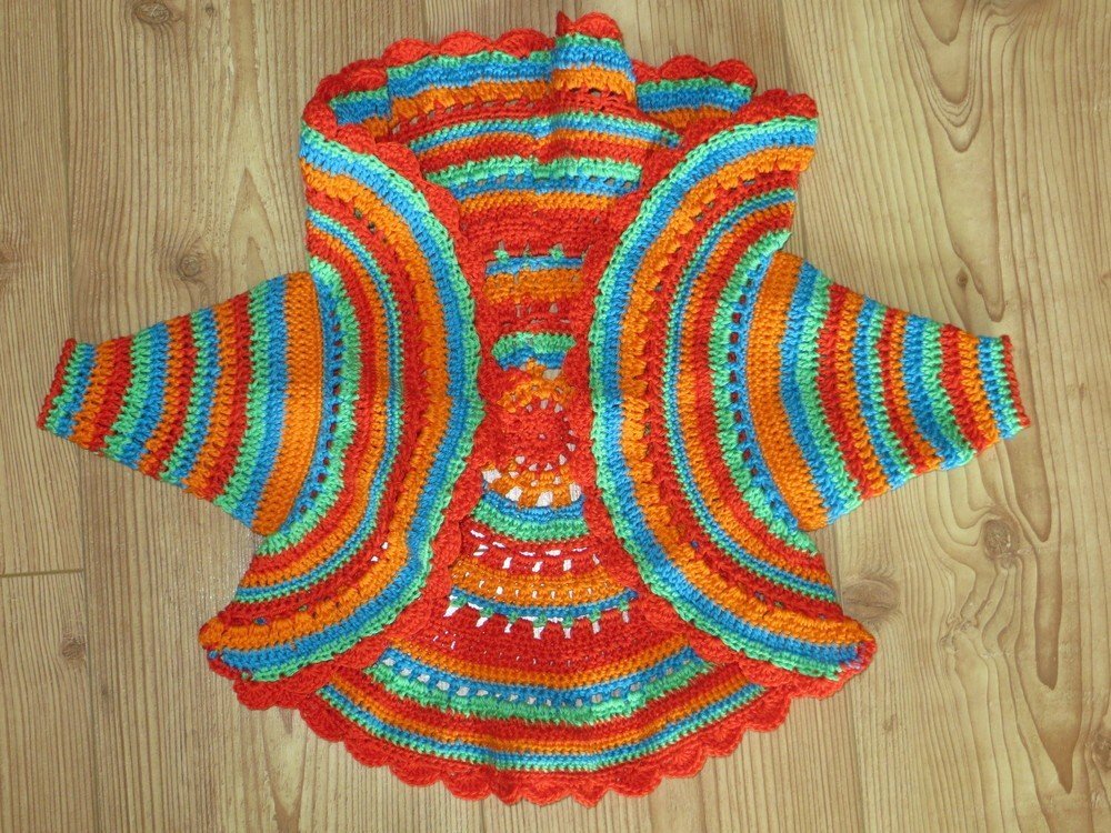 Babyjacke mit Sommerhut "Hippie"