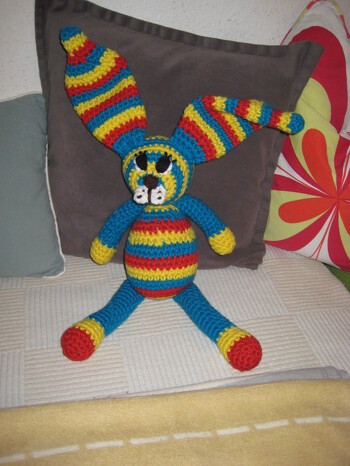 Meine Lula bunt als Geburtsgeschenk für meiner Freundin ihren kleinen. Habe My Boshi Wolle verwendet.