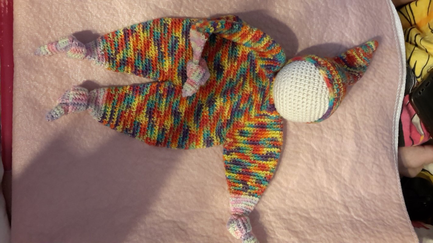 Häkelanleitung, 'Knuddelchen' Schmusepüppchen für kleine Zwerge