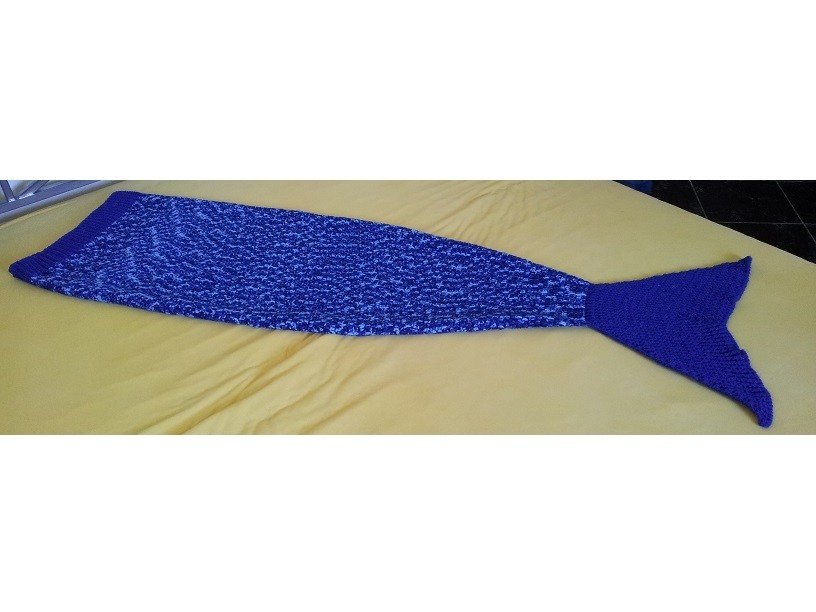 Kuschelige Meerjungfrauen-Decke "Nixe" häkeln