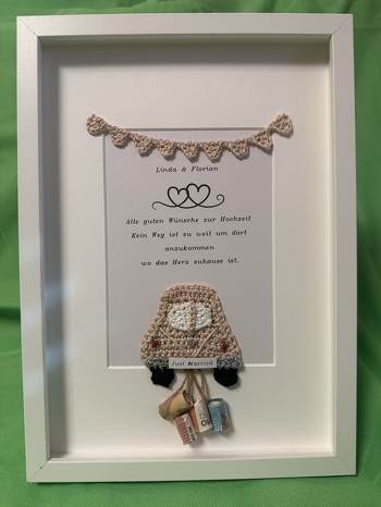 Sehr gute Anleitung. Das Brautpaar hat sich sehr über das originelle Geschenk gefreut #häkeln #Geldgeschenk #hochzeit