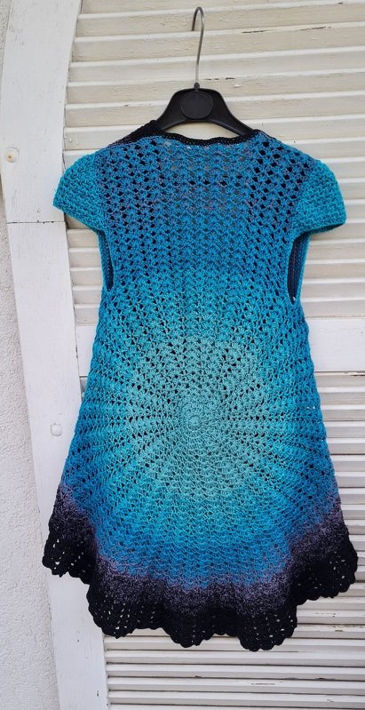 - SUMMER DREAM - Kreisjacke / Hippie Jacke häkeln Größe 104-122, Häkeljacke, Kreisweste