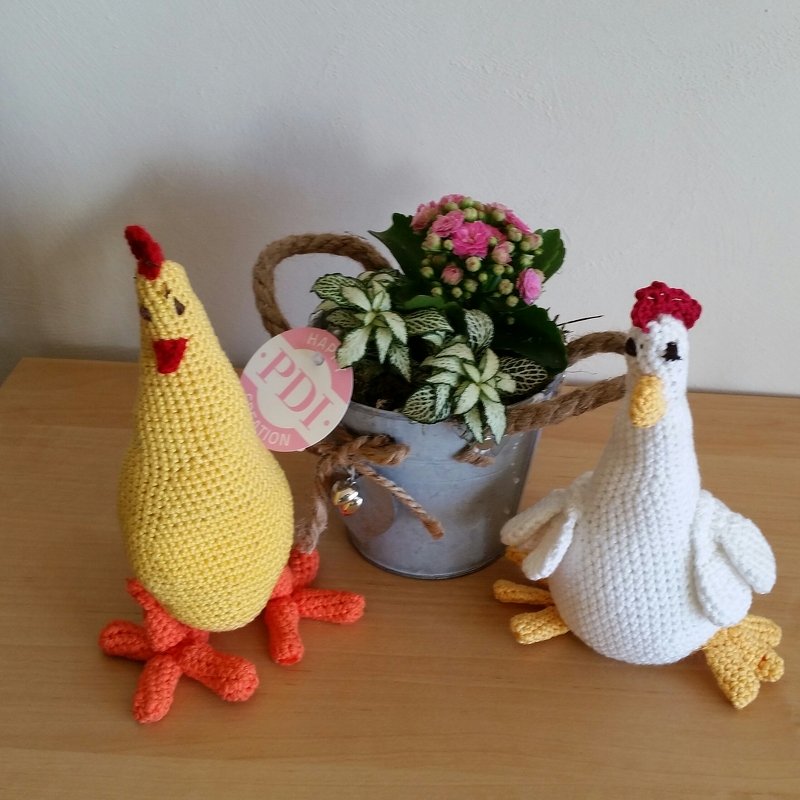 Hahn und Henne &#039;Matilda&#039; f&uuml;r Ostern - H&auml;kelanleitung