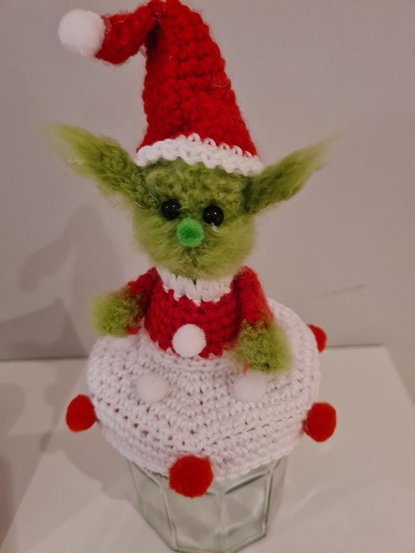 Häkelanleitung Mr. Crunchy / Bezug für Marmeladenglas/Bonbonglas