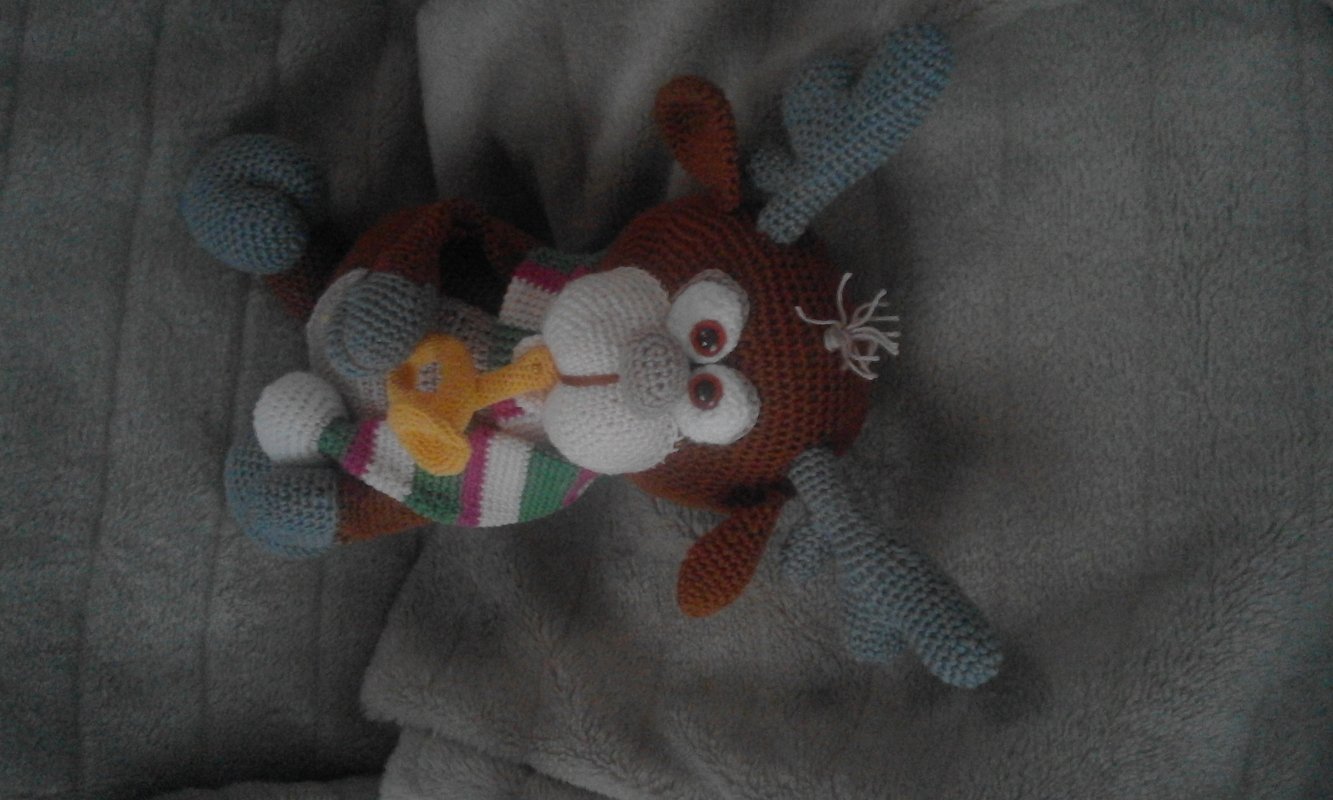 Häkelanleitung für Tim die Trompete, einfach und schnell