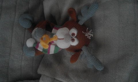 Häkelanleitung für Tim die Trompete, einfach und schnell