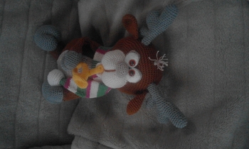 Diese Trompete hatte es mir angetan. Ich habe  sie dem Großen Elch von Maladesing mitgegeben.