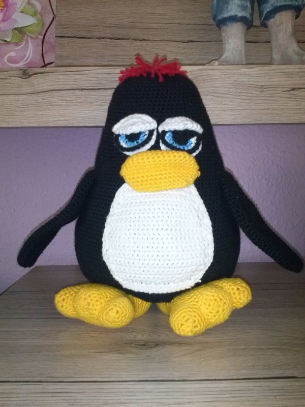 Häkelanleitung, Pinguin Otto. PDF