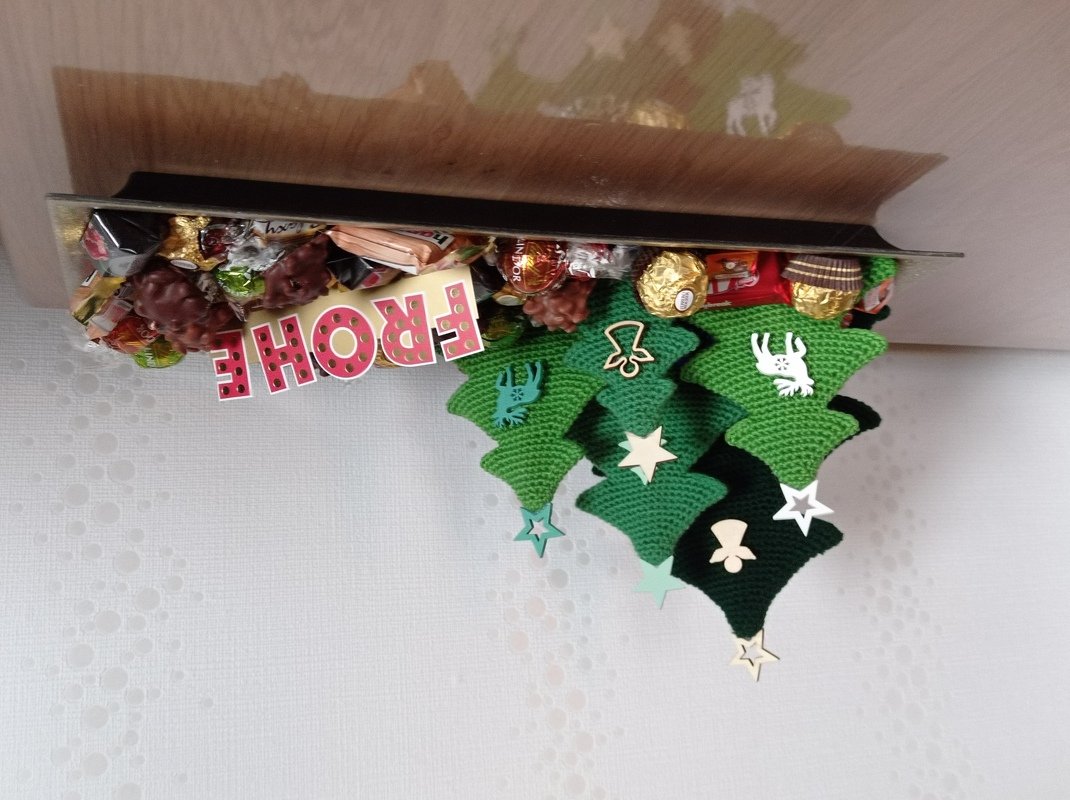 Häkelanleitung, Tannenbäume in 4 Größen - Adventskalender/Weihnachtsdeko