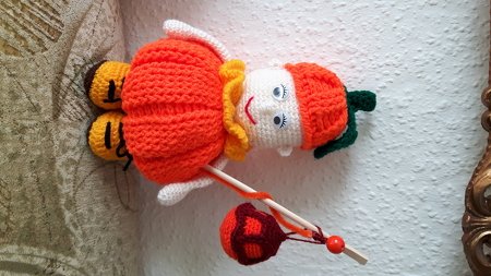 Häkelanleitung Kürbismännchen Amigurumi 