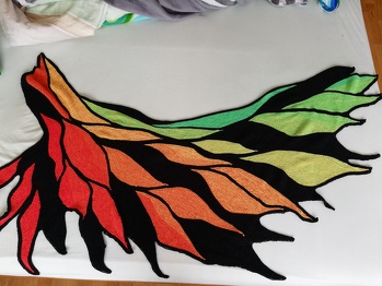 Ich mag verkürzte Reihen, und es war sehr kurzweilig, dieses absolut wunderschöne Tuch zu stricken!