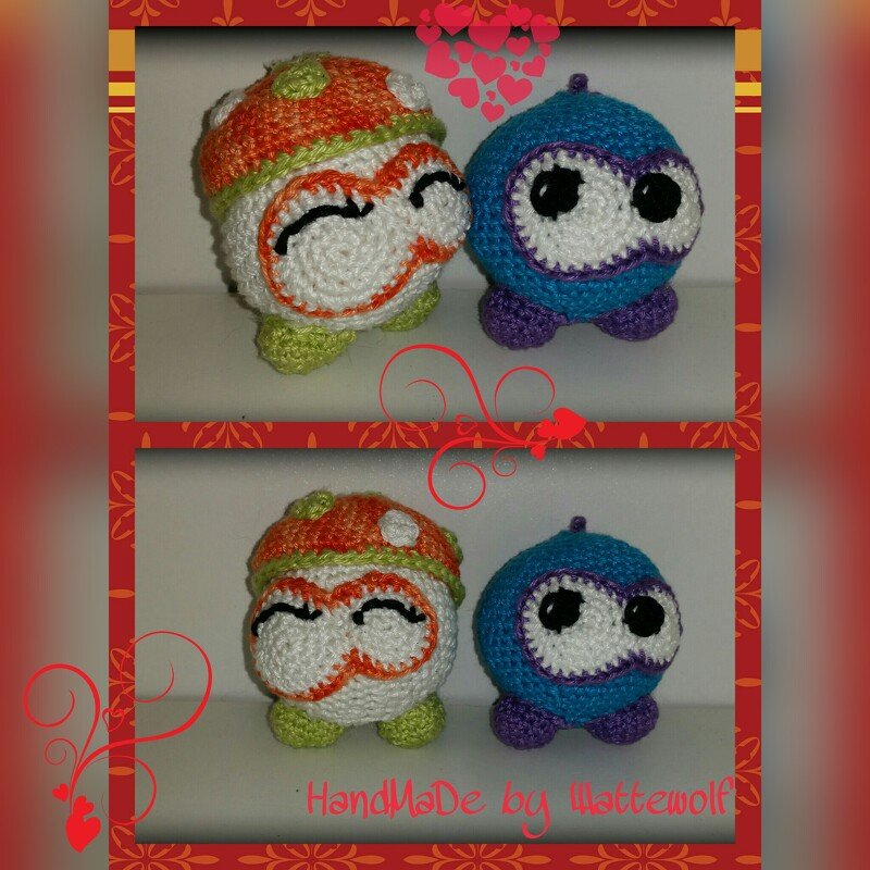 Häkelanleitung Herbst-Knobblys - knubbelige Taschenbaumler oder Deko