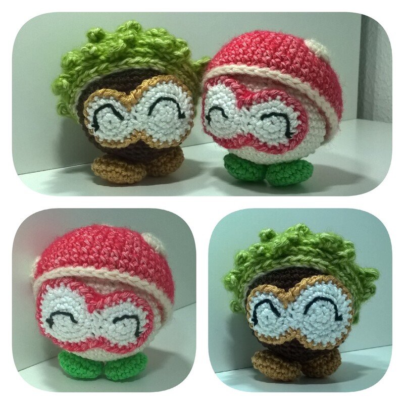 Häkelanleitung Herbst-Knobblys - knubbelige Taschenbaumler oder Deko