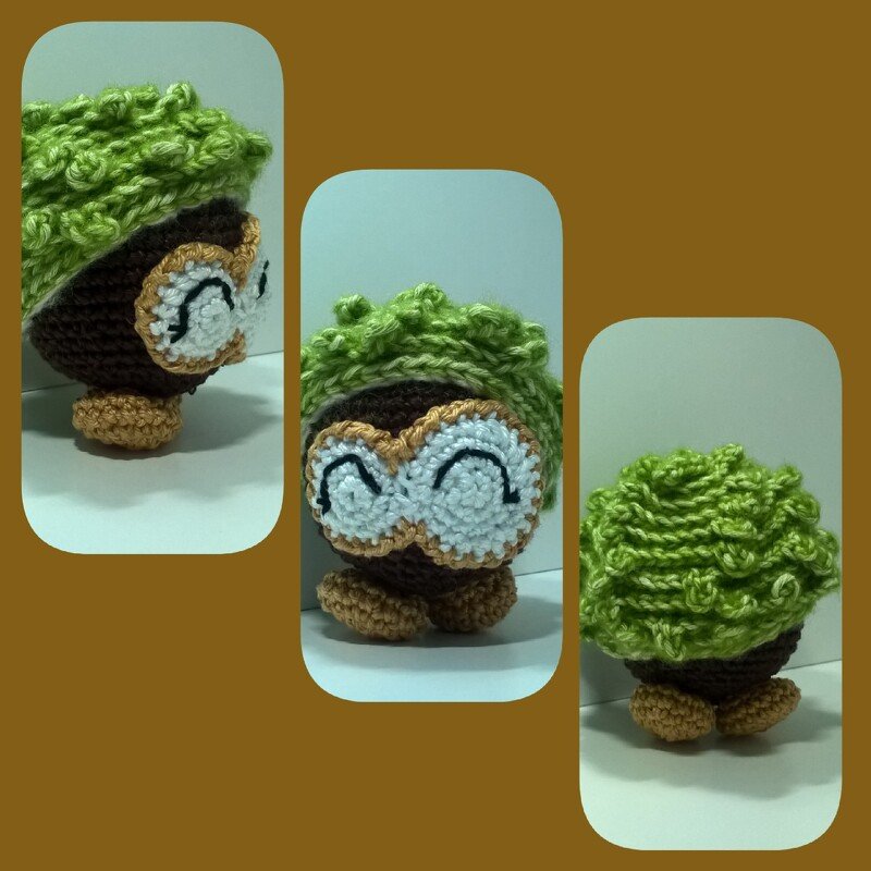 Häkelanleitung Herbst-Knobblys - knubbelige Taschenbaumler oder Deko